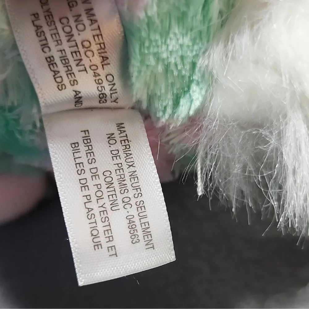 Ty Opal TySilk Plush Cat Pastel Colors Large Eyes 049563